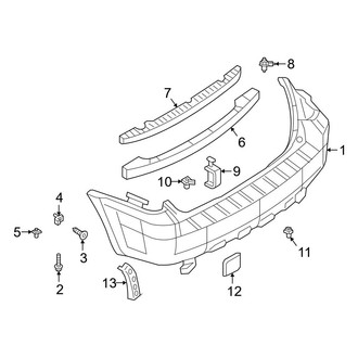 Ford OE - Rear Bumper - Bumper & Components