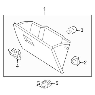 Ford OE - Instrument Panel - Glove Box