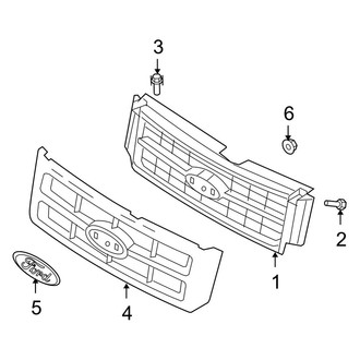 Ford OE - Grille Panel (Limited / XLS / XLT)