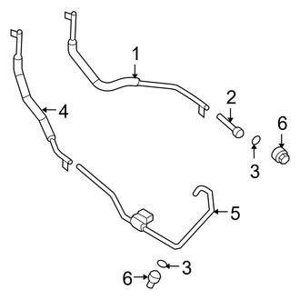 Ford OE - Cooling - Trans Oil Cooler Lines (2.3L Automatic Tr / Standard Tr)
