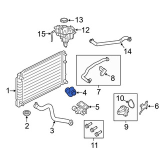 Ford OE - Lower Radiator Coolant Hose