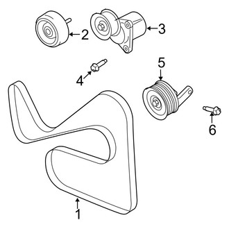 Ford OE - Cooling - Belts & Pulleys (Limited / XLS / XLT 2.5L)
