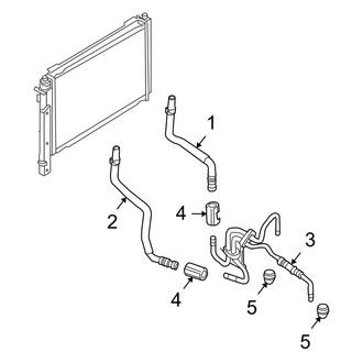 Ford OE - Cooling - Trans Oil Cooler Lines (2.5L Automatic Tr)