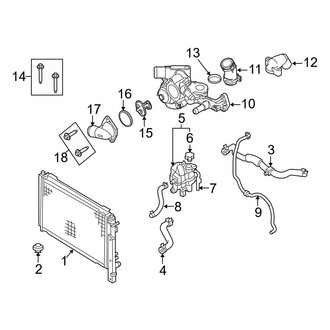 Ford OE - Cooling - Radiator & Components (Limited / XLT 3.0L)