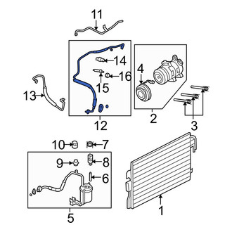 Ford OE - A/C Refrigerant Suction Hose