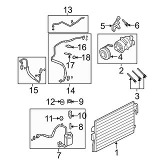 Ford OE - Air Conditioner & Heater - Condenser, Compressor & Lines (Limited / XLT 3.0L)