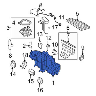 Ford OE - A/C Evaporator Core Case