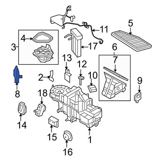 Ford OE - HVAC Air Adjustment Control Motor