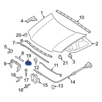 Ford OE - Front Hood Latch Striker Plate