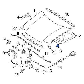 Ford OE - Hood Insulation Pad Clip