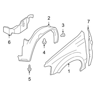 Ford OE - Fender & Components (Limited / XLS / XLT)