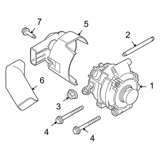 Ford OE - Electrical - Alternator (Limited / XLS / XLT 2.5L)