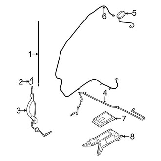 Ford OE - Electrical - Antenna (With Satellite System), (Limited / XLS / XLT)