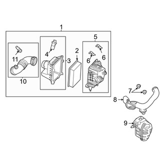 Ford OE - Engine / Transaxle - Air Intake (2.5L)