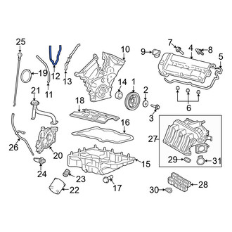 Ford OE - Center Engine Timing Cover Gasket