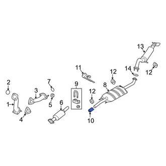 Ford OE - Rear Exhaust Intermediate Pipe