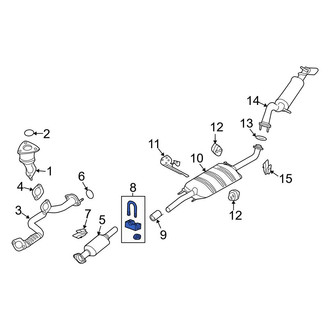 Ford OE - Exhaust Muffler Clamp