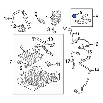 Ford OE - Exhaust Gas Recirculation (EGR) Tube Gasket