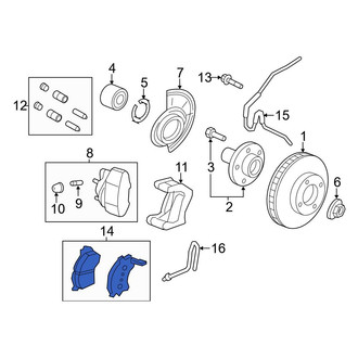 Ford OE - Front Disc Brake Pad Set