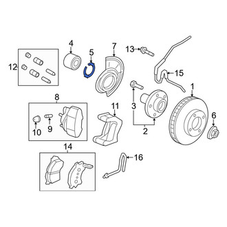 Ford OE - Front Wheel Bearing Snap Ring