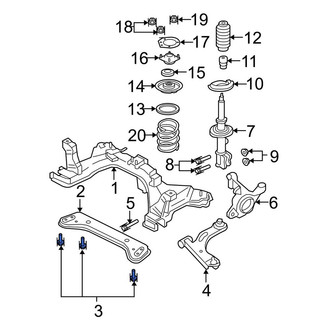 Ford OE - Front Suspension Crossmember Bolt