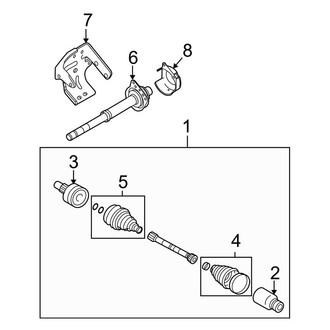 Ford OE - Front Suspension - Drive Axles (Limited / XLS / XLT 2.5L)