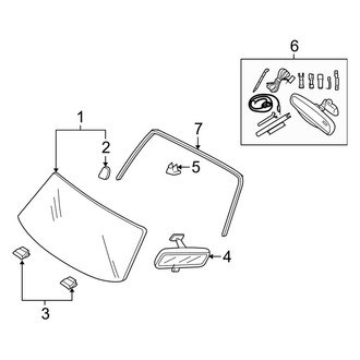 Ford OE - Windshield - Glass (Limited / XLS / XLT)