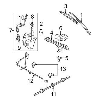 Ford OE - Windshield - Wiper & Washer Components (Limited / XLS / XLT)