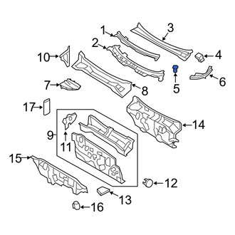 Ford OE - Cowl Cover Rivet