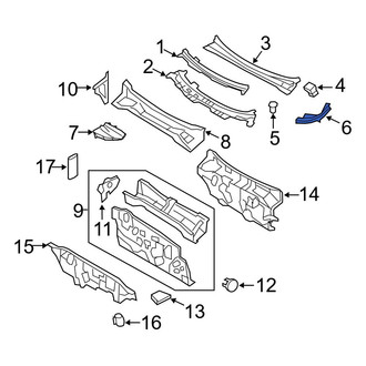 Ford OE - Left Cowl Extension