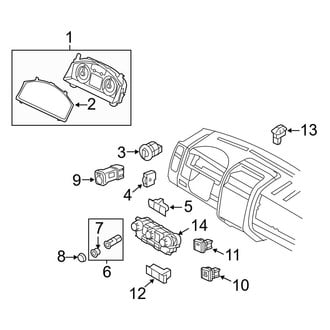 Ford OE - Instrument Panel - Cluster & Switches (Limited / XLS / XLT)