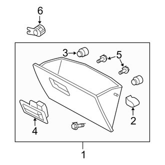 Ford OE - Instrument Panel - Glove Box (Limited / XLS / XLT)