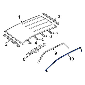 Ford OE - Left Roof Panel Weatherstrip