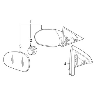 Ford OE - Front Door - Outside Mirrors (Limited / XLS / XLT)