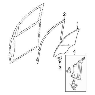 Ford OE - Front Door - Glass & Hardware (Limited / XLS / XLT)