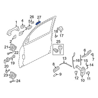 Ford OE - Left Keyless Entry Keypad Clip