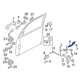 Ford OE - Front Left Exterior Door Handle Reinforcement