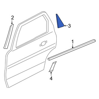 Ford OE - Rear Right Door Applique
