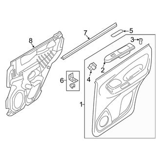 Ford OE - Rear Door - Interior Trim (Limited / XLS / XLT)