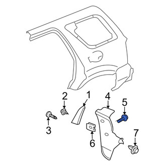 Ford OE - Rear Bumper Cover Reinforcement Screw