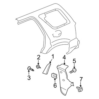 Ford OE - Quarter Panel - Exterior Trim (Limited / XLS / XLT)