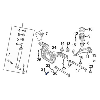 Ford OE - Rear Upper Suspension Control Arm Bolt
