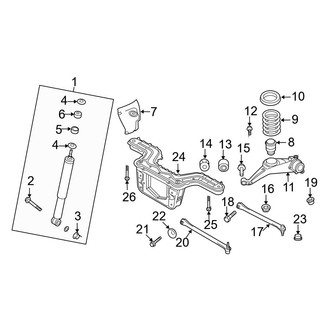 Ford OE - Rear Suspension - Suspension Components (FWD)