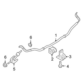 Ford OE - Rear Suspension - Stabilizer Bar & Components (Limited / XLS / XLT FWD)