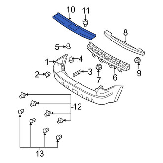 Ford OE - Rear Bumper Step Pad