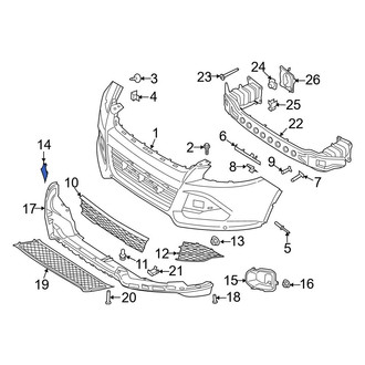 Ford OE - Front Right Tow Eye Cap