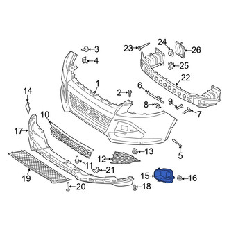 Ford OE - Rear Left Lower Bumper Cover Support Rail