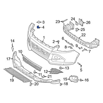 Ford OE - Wheel Arch Molding Nut