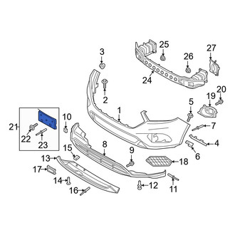 Ford OE - Front License Plate Bracket