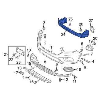 Ford OE - Front Bumper Impact Bar
